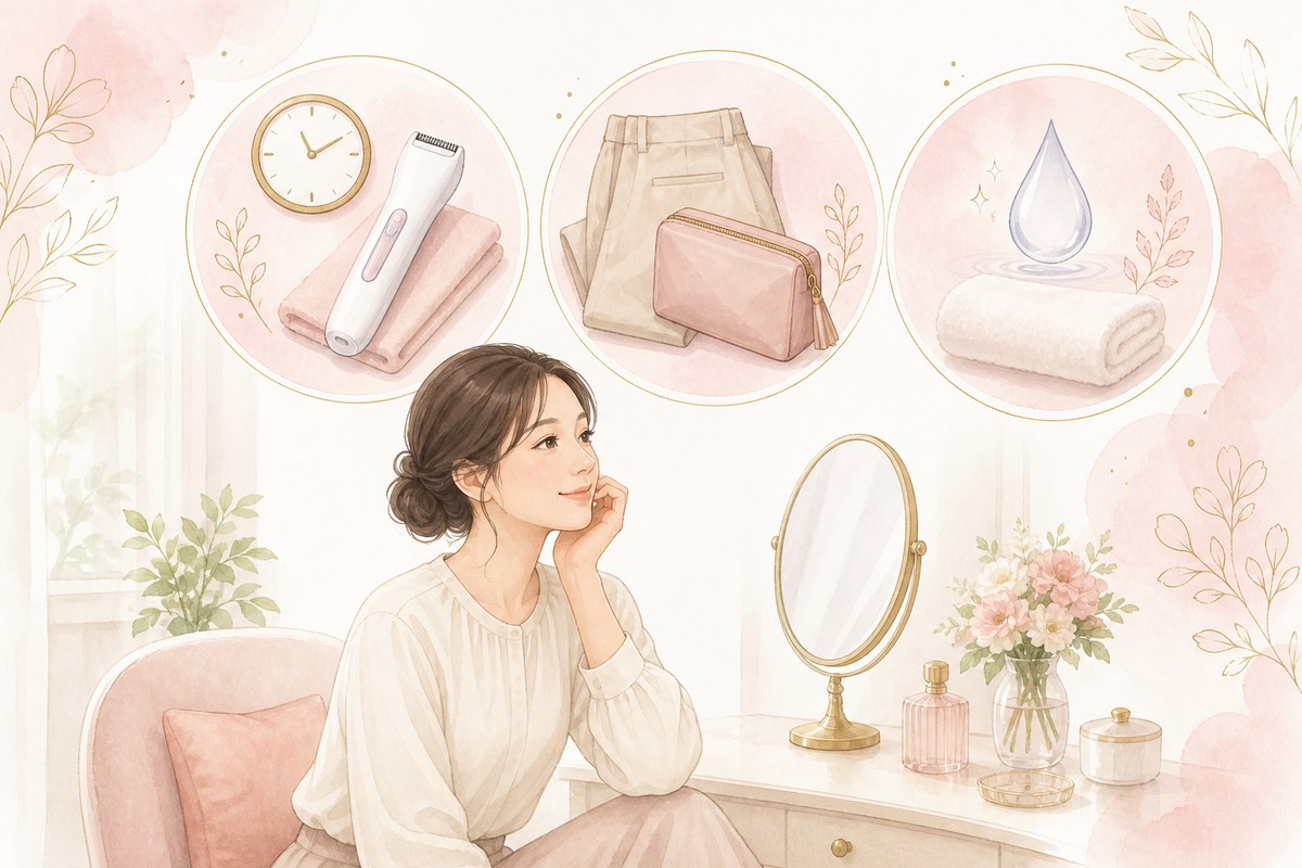 VIO脱毛で毛を全部なくす3つのメリットのイメージ