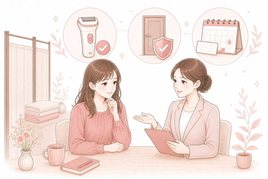 剃毛・完全個室