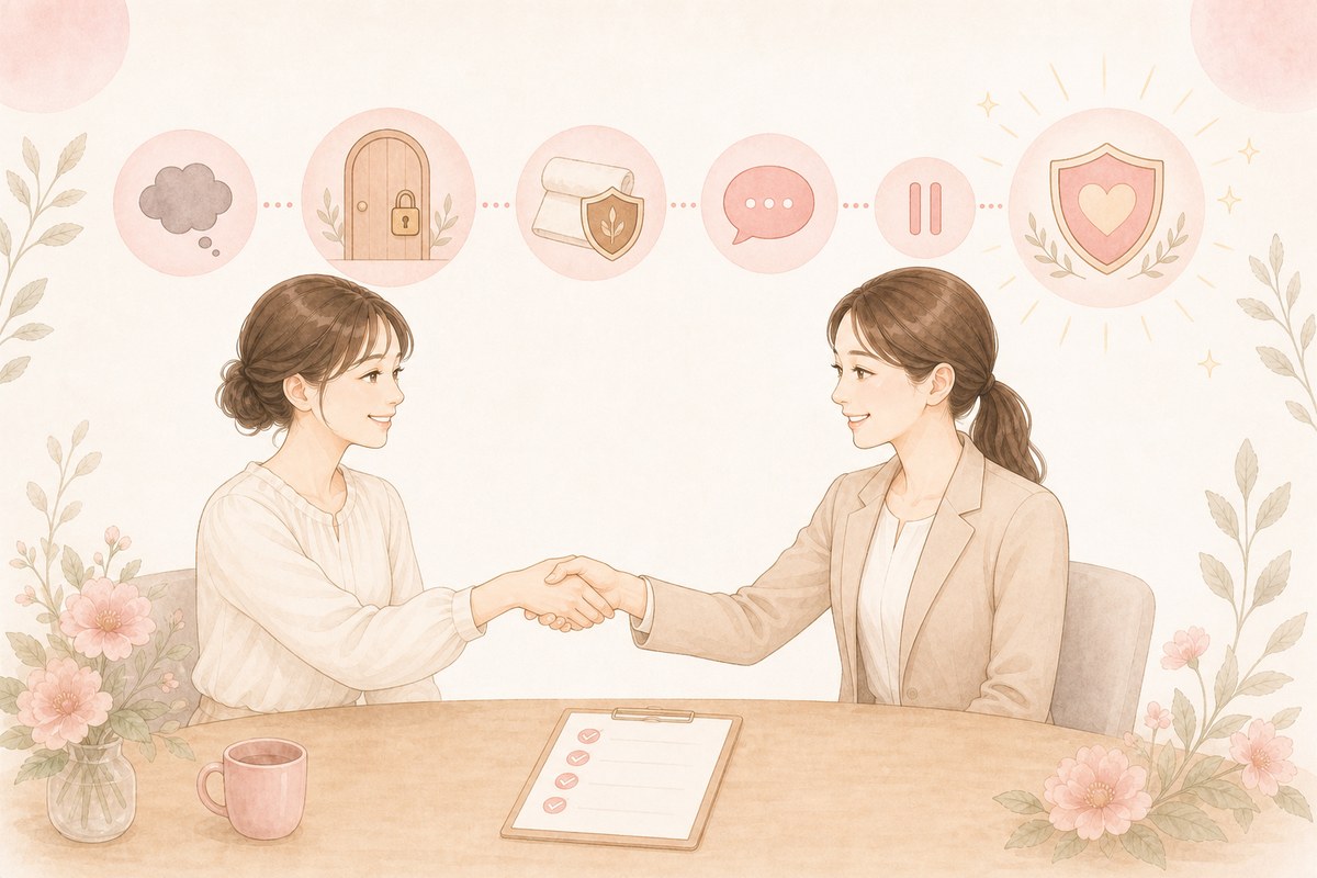 VIO脱毛の恥ずかしさを声かけと事前確認で減らす女性