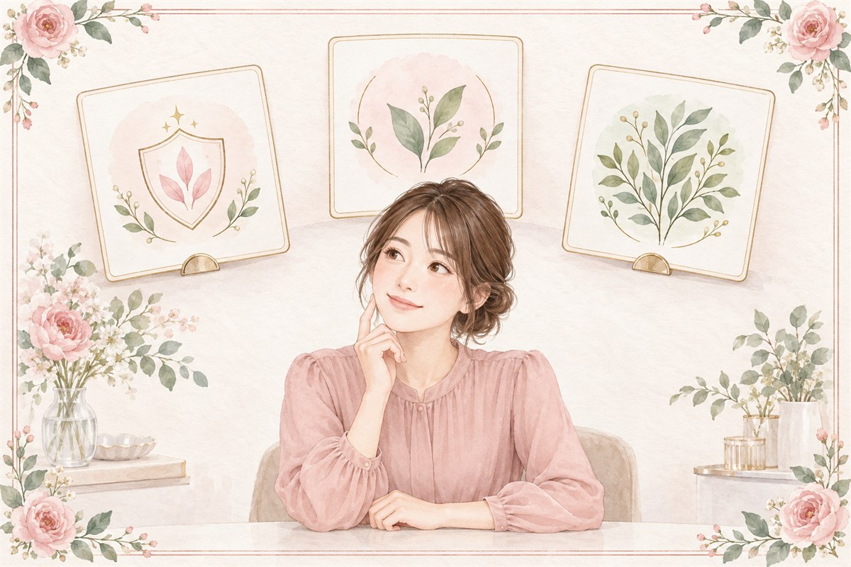 VIO脱毛前の剃る範囲を3つの仕上がり別に比較する女性のイラスト